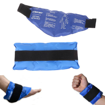Ankle Brace Ice Pack Wrap – Reusable Hot & Cold Gel Therapy for Injuries, Sprains & Pain Relief