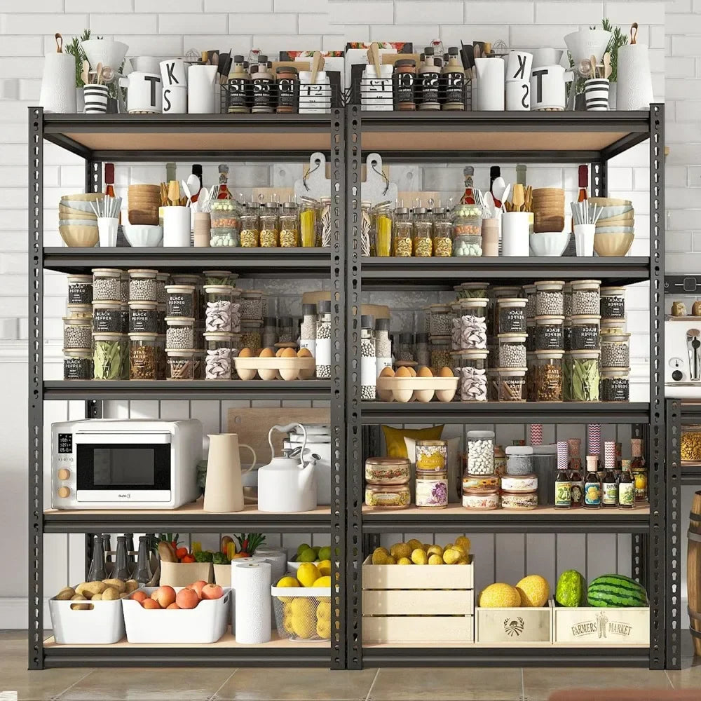 72" Heavy Duty Garage Shelving – 5-Tier Adjustable Metal Storage Shelves, 2000LBS Capacity