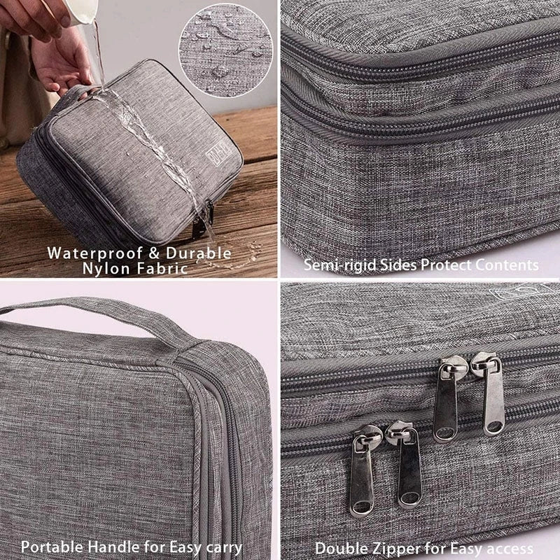 Waterproof Portable Cable Organizer: Digital Electronic Storage Bag for USB, Charger, and Plug