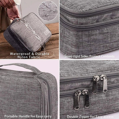 Waterproof Portable Cable Organizer: Digital Electronic Storage Bag for USB, Charger, and Plug