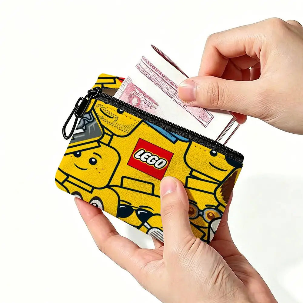 Oxford Fabric Zipper Pouch - Lightweight Hanging Coin Wallet for Cards, Keys, Lipstick & Earbuds