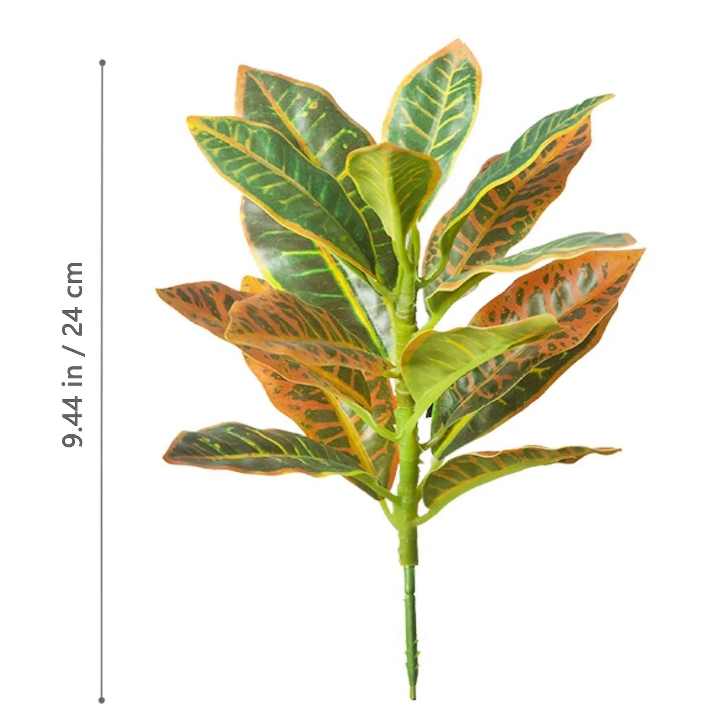 32–120cm Artificial Banyan Tree Branch – Tropical Fake Plant with Red Leaves for Home, Garden & Indoor Decorative Display