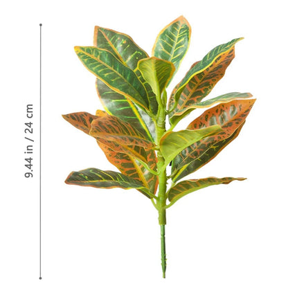 32–120cm Artificial Banyan Tree Branch – Tropical Fake Plant with Red Leaves for Home, Garden & Indoor Decorative Display