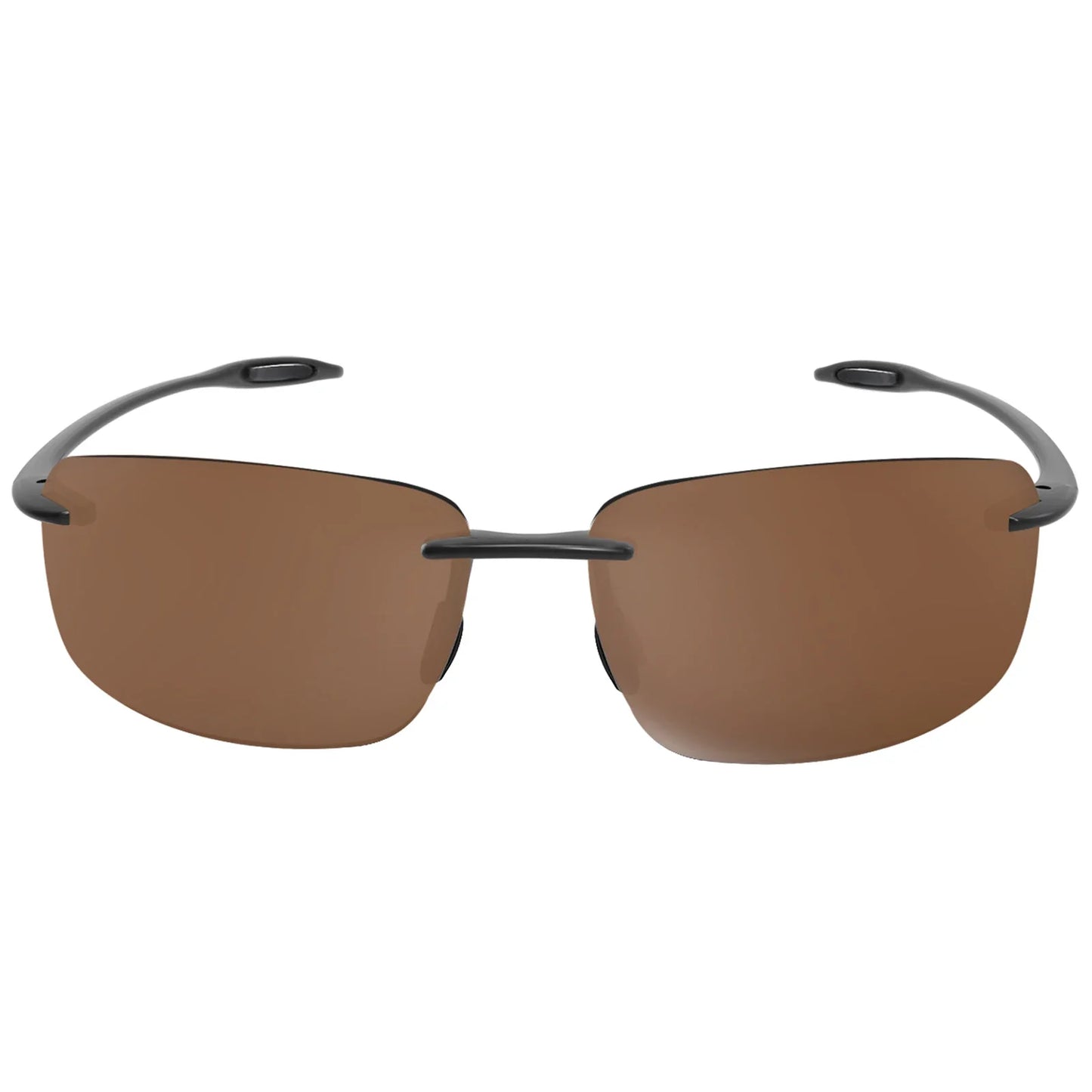 JULI Polarized Classic Sports Rimless Sunglasses – Ultralight Rectangle Frame for Men, Ideal for Fishing, Driving, UV400 Protection, Model MJ8009