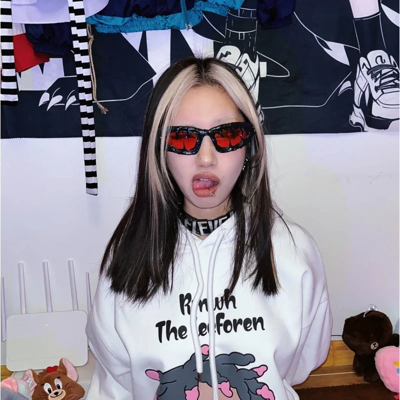 Hot Brteam Drip Glue Handmade Venom Sunglasses – Cool Street Style Unisex Sunglasses, Personalized Gifts for Rappers