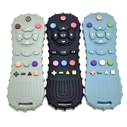 Baby Remote Control Teether Set – Silicone Teething Toy & Anti-Bite Bracelet (1–3PCS) | Safe Pacifier, Soothing Chew Toys for Infants