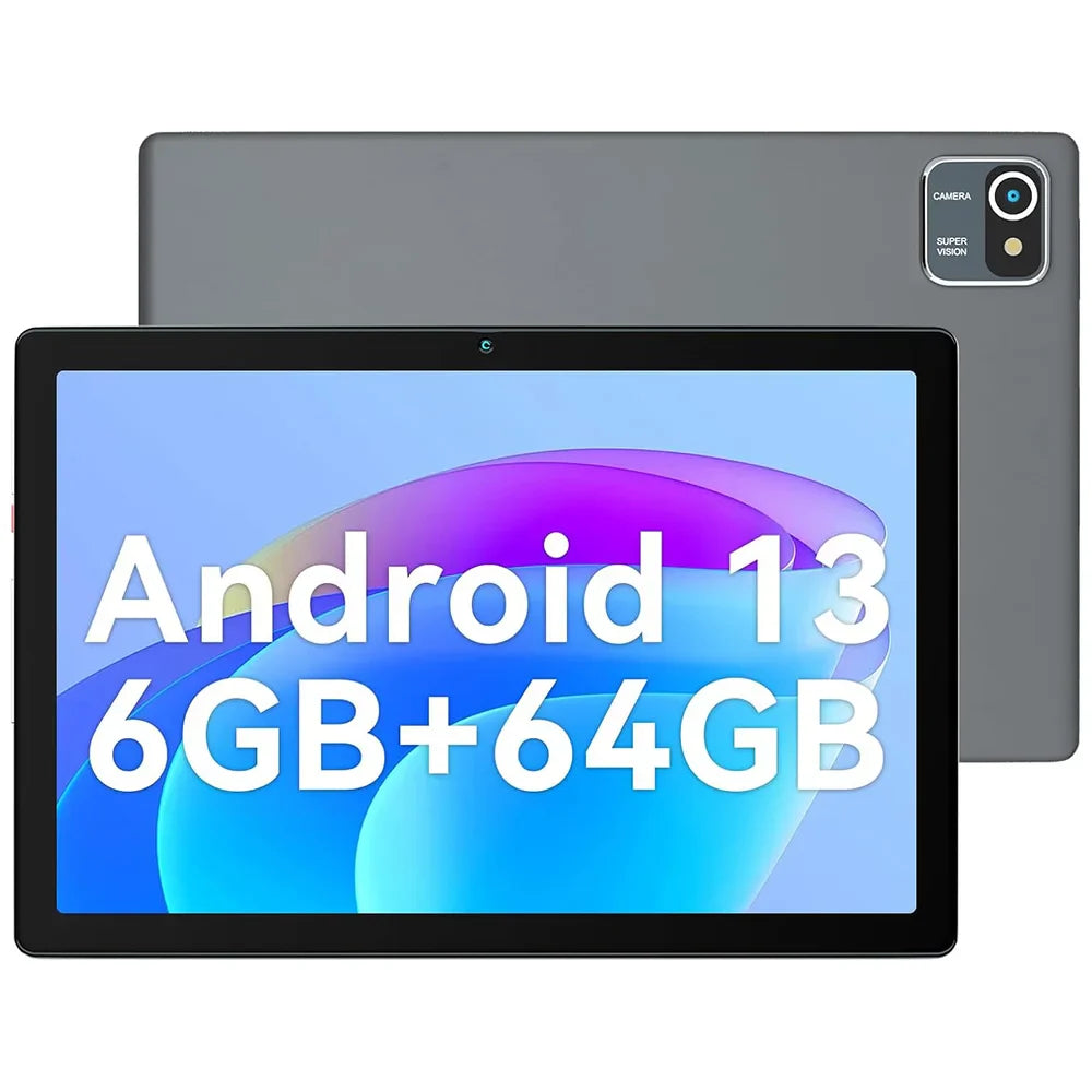 URAO MB1001 10″ Android 13 Tablet — 6GB RAM + 64GB ROM (Expandable 128GB), 5000mAh, IPS Display, 5G WiFi, Dual Camera Tablet PC Gift