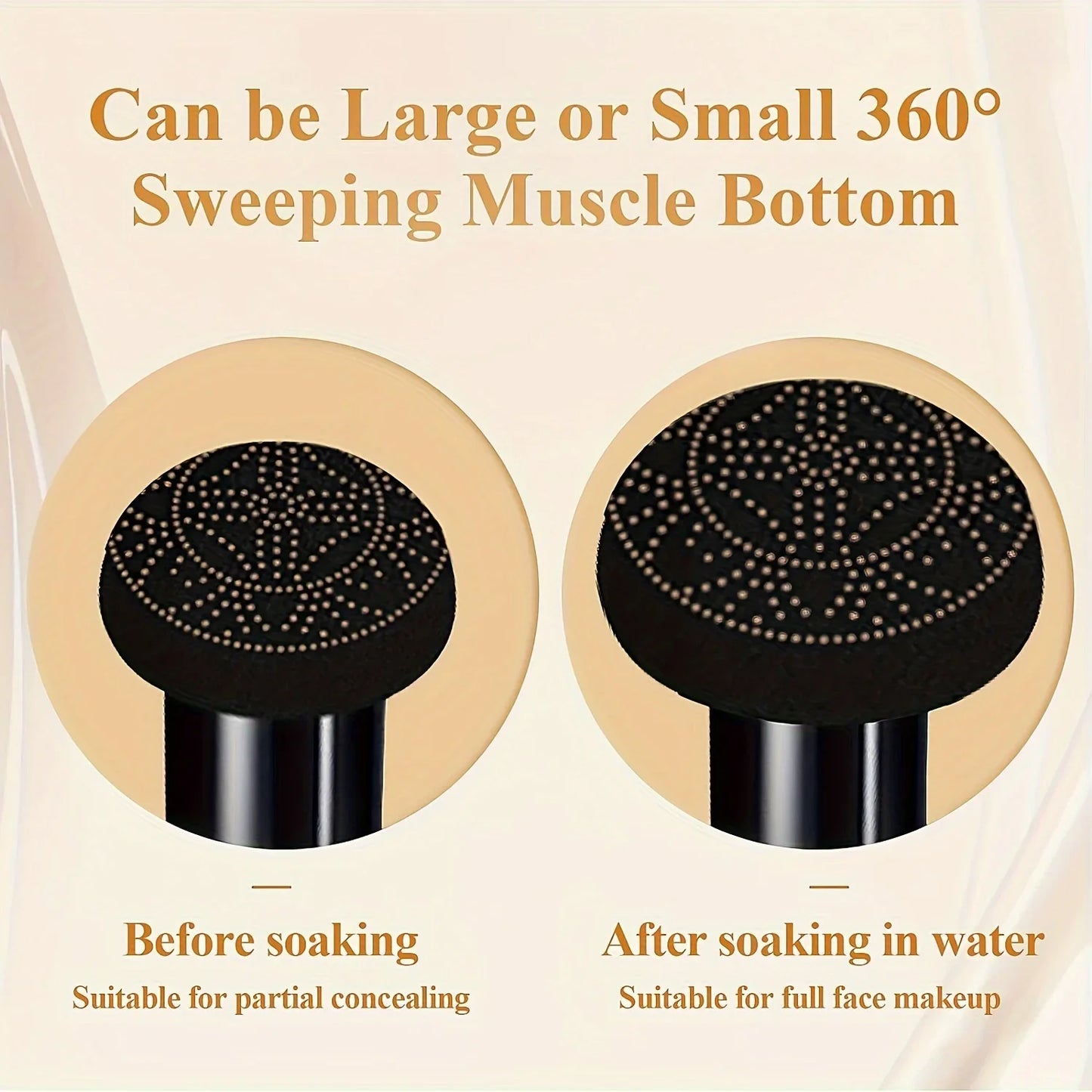 Mushroom Head Air Cushion CC Cream – Moisturizing, Waterproof Foundation & Concealer for Long-Lasting Nude Makeup