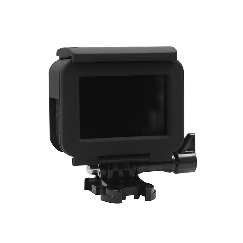 Protective Plastic Frame Case for GoPro Hero 5/6/7 Black – Durable Action Camera Cage Housing Shell Replacement Accessory for Mounting & Protection
