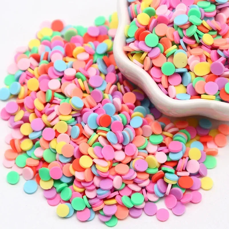 Boxi Polymer Clay Sprinkles - Star, Flower & Fruit Slice DIY Nail Art Accessories