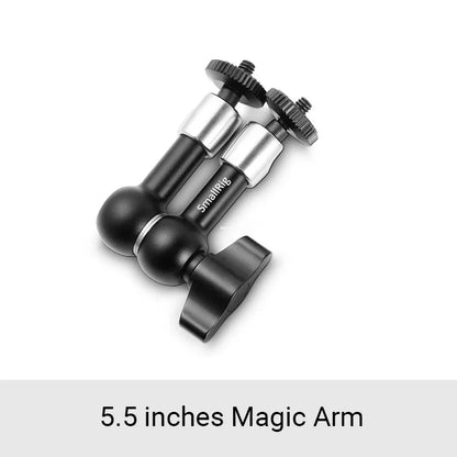 SmallRig 5.5” Articulating Magic Arm – Aluminum 1/4” to 1/4” Universal Mount for EVF, Microphone & Camera Rig Accessories (Model 2065)