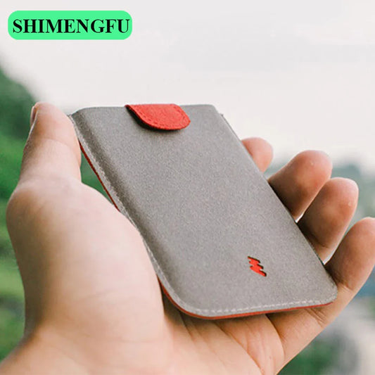 DAX V1 V2 V3 Leather Card Holder - Slim Pull-Out Credit Card Wallet with Gradient Colors, Holds 5 Cards, Compact Money Purse for Men and Women