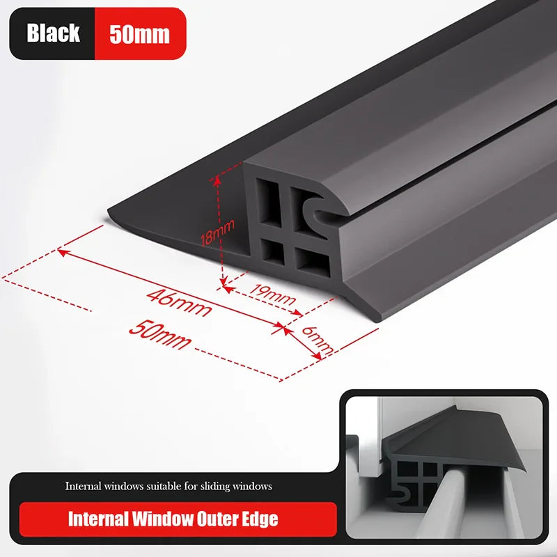 Aluminum Alloy Window Water Blocking Bar – Rain Flashing Board & Waterproof Sealing Strip for Home Windows