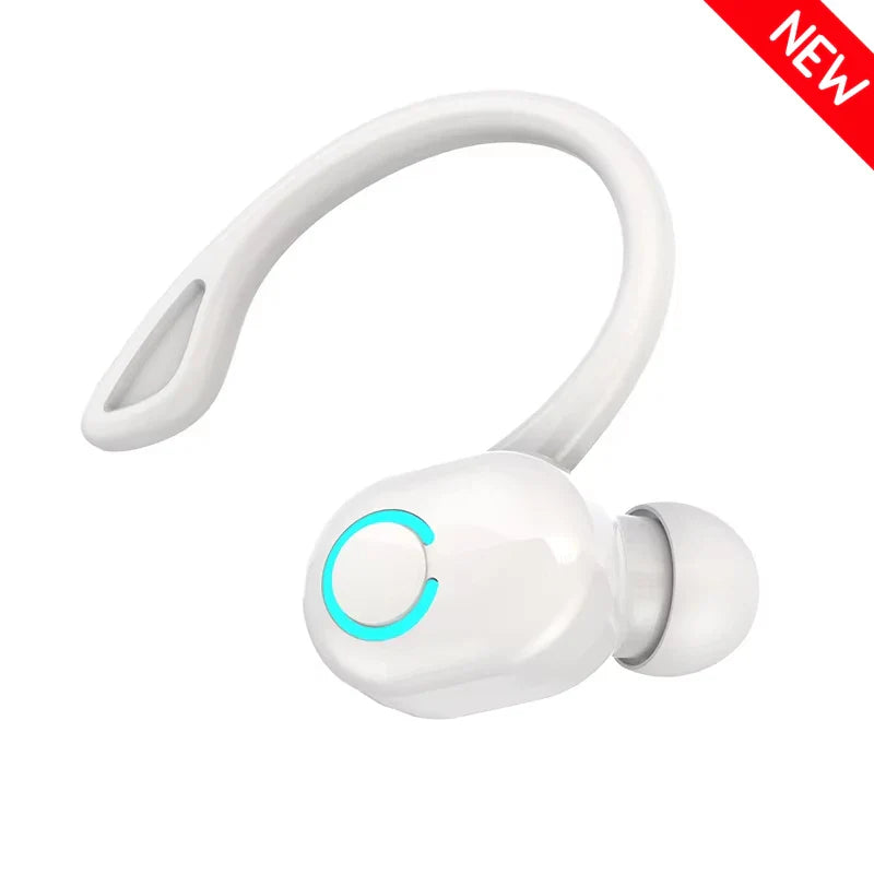 VAORLO Bluetooth 5.2 Ear-Hook Headphones – Mini HIFI Bass Wireless Earphones with Mic for Sports & Gaming