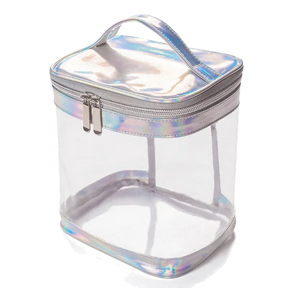Clear PVC Makeup Bag – Portable Waterproof Travel Cosmetic Pouch