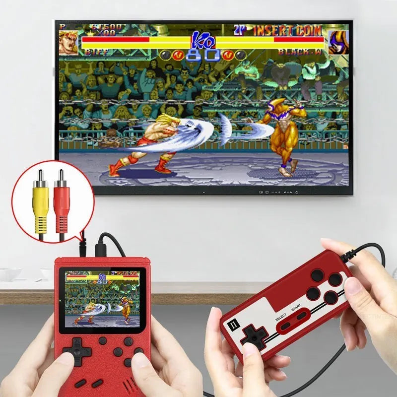 Retro Portable Mini Handheld Video Game Console - 8-Bit 3.0 Inch Color LCD - Built-in 400 Games - Kids Color Game Player