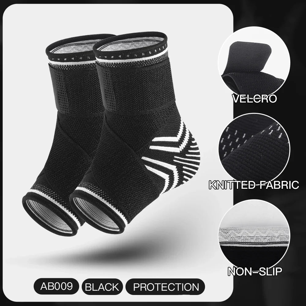 1/2 Pcs Breathable Ankle Support Compression Sleeve — Injury Recovery Joint Pain Sports Socks