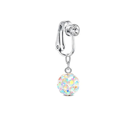 Faux Butterfly Leaves Belly Piercing – Dangling Clip-On Fake Navel & Cartilage Earring for Umbilical Piercing