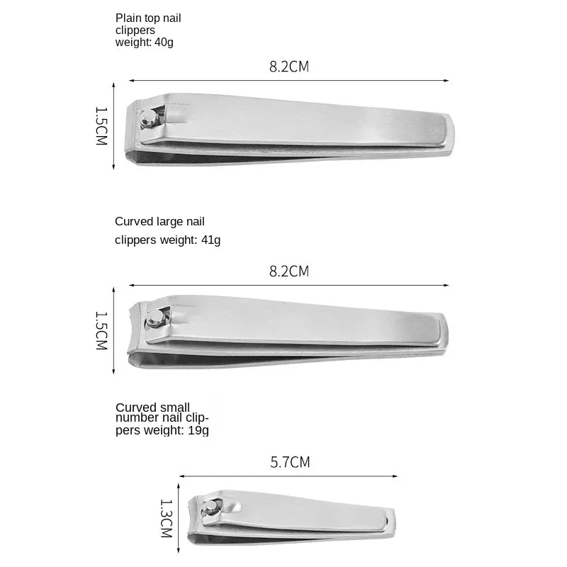 Professional Carbon Steel Nail Clippers - High Quality Nail Cutter for Fingers and Toes, Scissor-Style Tool