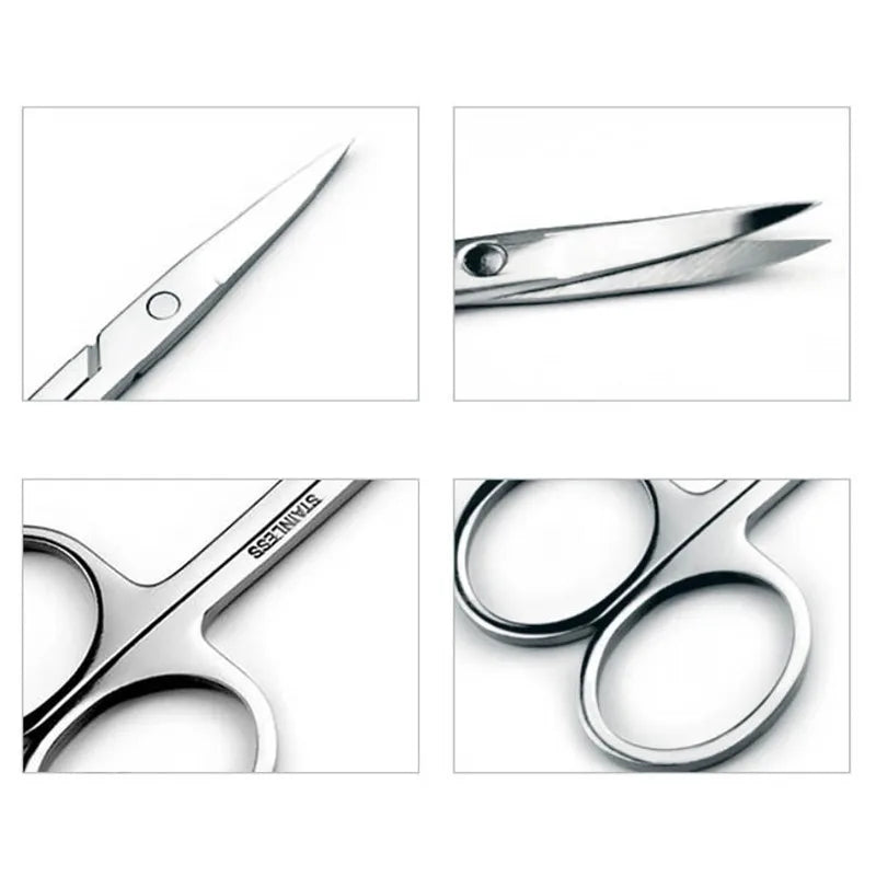 Small Stainless Steel Scissors for Nails, Eyebrows & Nose Hair – Facial Trimmers & Beauty Tools