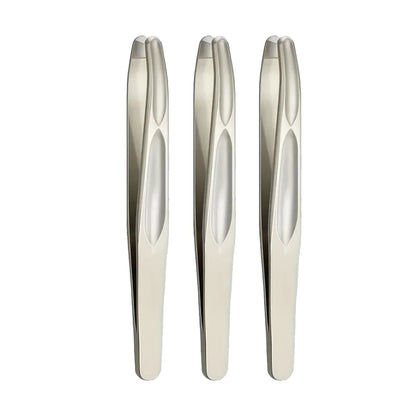 Premium Round Head Tweezers - Precision Eyebrow, Facial Hair & Beard Removal Tool