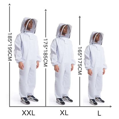 Professional Beekeeping Suit with Full Body Protection and Safety Veil - Unisex Children's Beekeepers Clothing