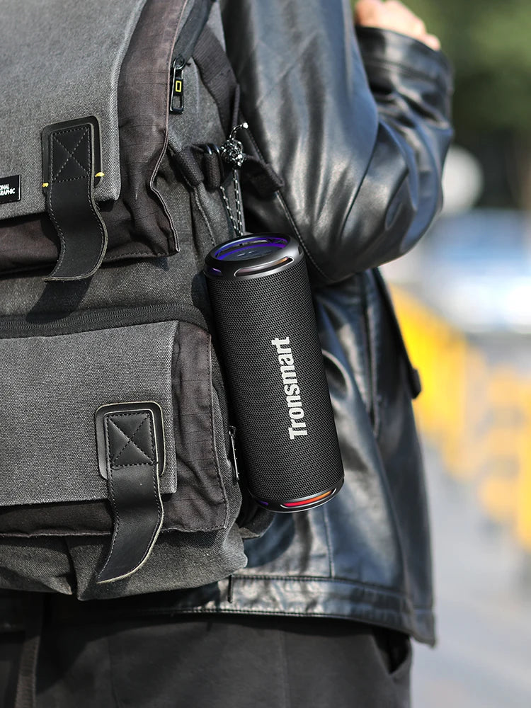 Tronsmart T7 Lite Bluetooth Speaker – Enhanced Bass, 24H Playtime, APP Control, IPX7 Waterproof Portable Speaker for Camping