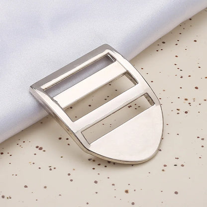 2.5cm Zinc Alloy Adjustable Buckle – Thick Metal Strap Accessory for Knapsacks & Instruments