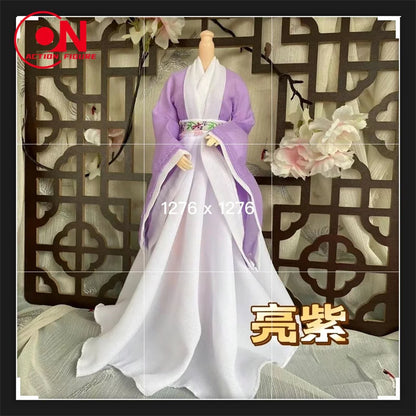 1/6 Female Doll Hanfu Outfit – Ancient Traditional Dress for 12-Inch Action Figures, Cosplay Model Toy
