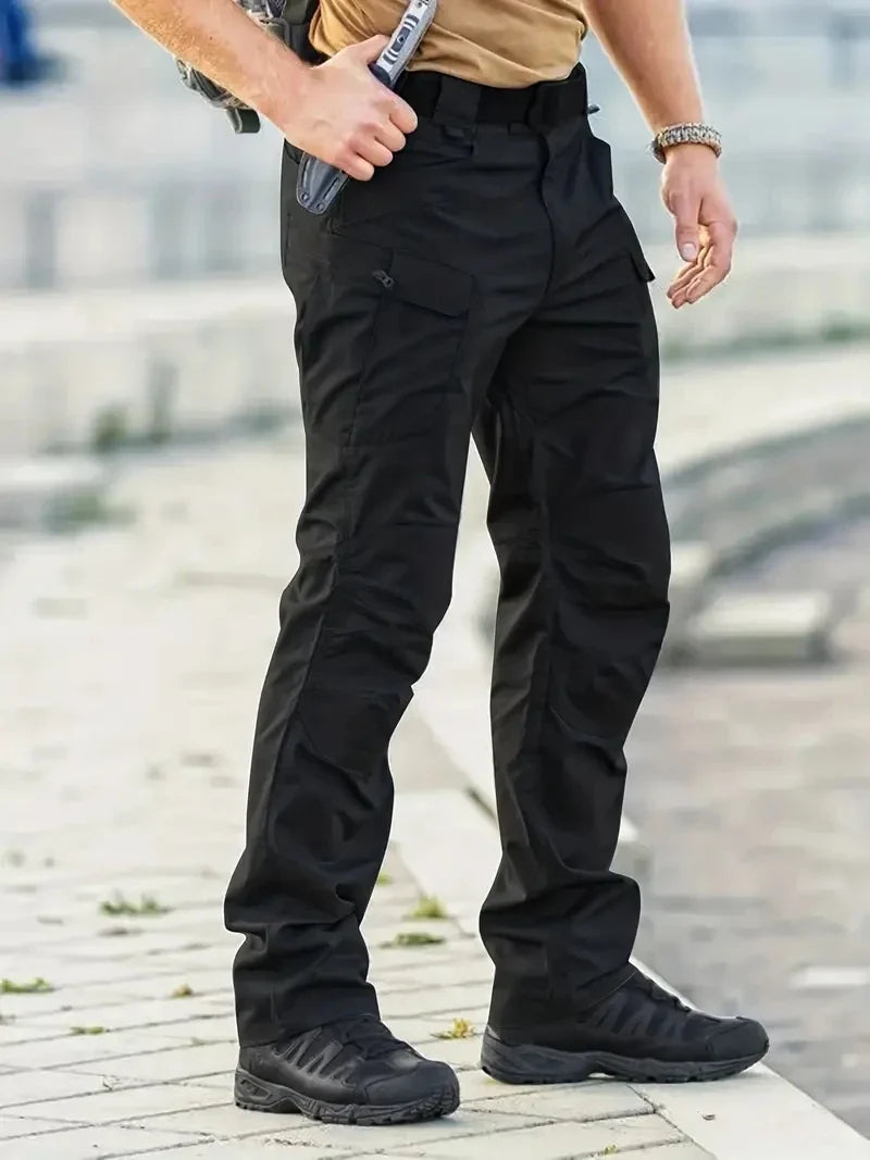 Men's Outdoor Tactical Pants — Multi-Pocket, Water-Repellent, Wear-Resistant Hiking & Sweatpants