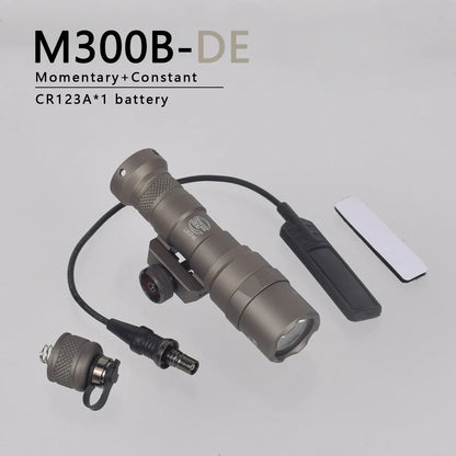 SureFire M600C/M600/M300/X300 Tactical Scout Light — Rifle Flashlight with Momentary Pressure Switch, US Warehouse