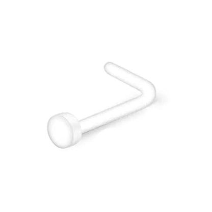 Clear Nose Rings & Studs - Plastic Piercing Retainers for Work, Sports & Healing