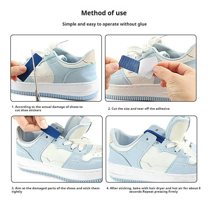 6PCS Shoe Repair Patches - Self-Adhesive Heel and Inner Lining Wear Repair Stickers