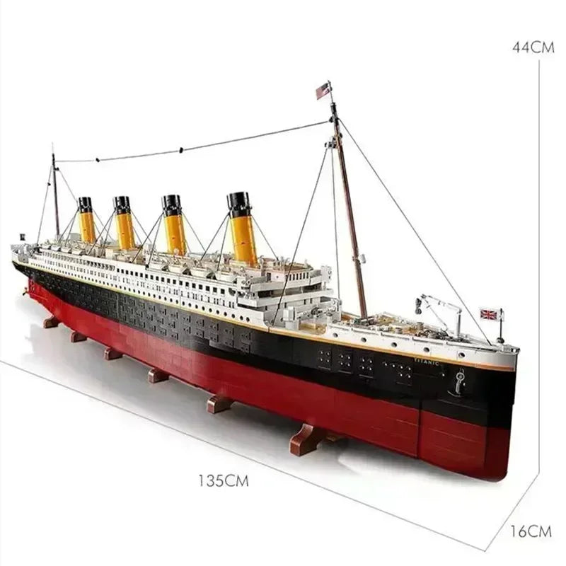 Titanic Movie-Series 9090-Piece Cruise Ship Building Set – Compatible with 10294 Blocks, Includes Original Box, Toy Gift