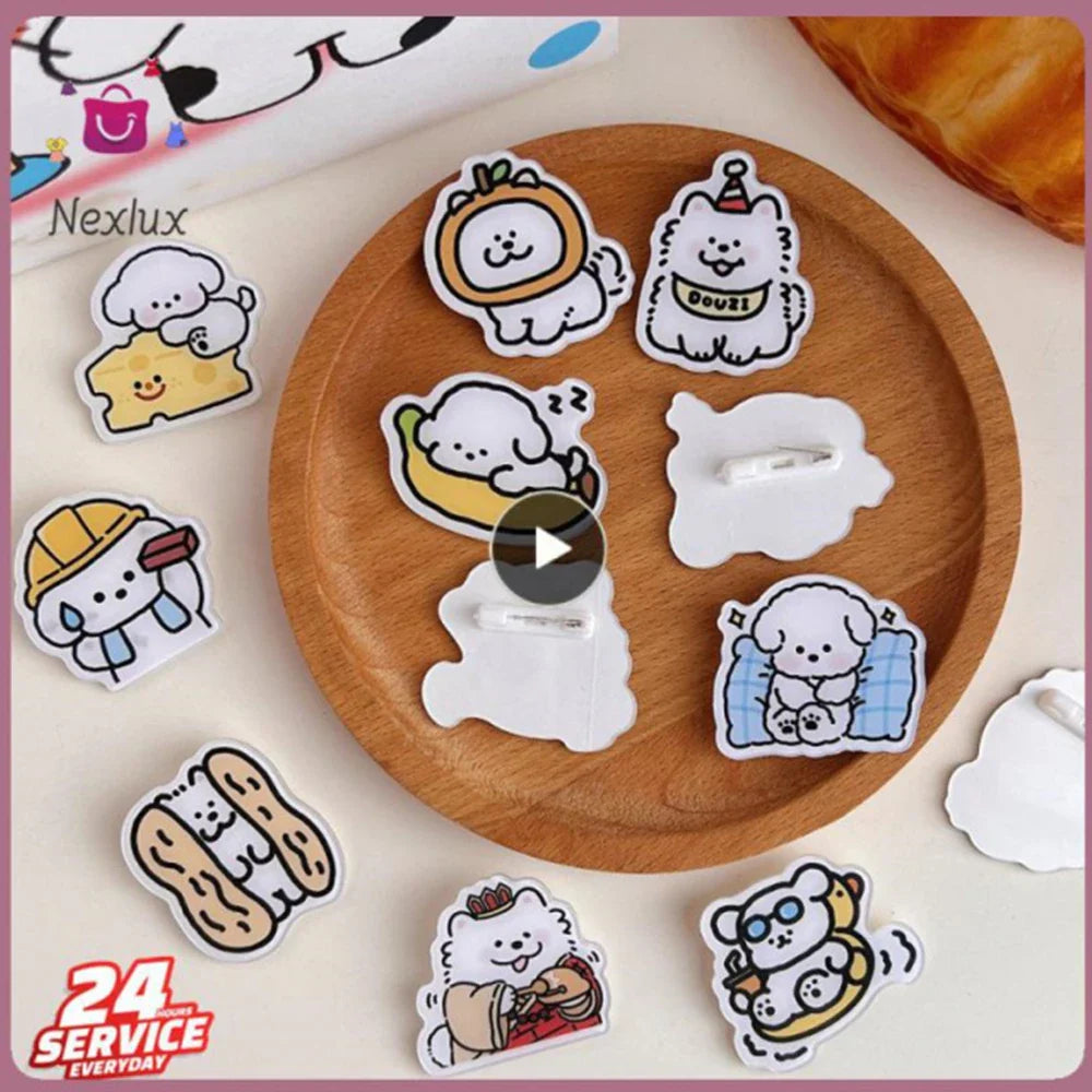 Cute Cartoon Acrylic Puppy Brooch Pin - Jewelry Badge for Clothes, Bags, and Backpacks, Gift for Kids and Friends