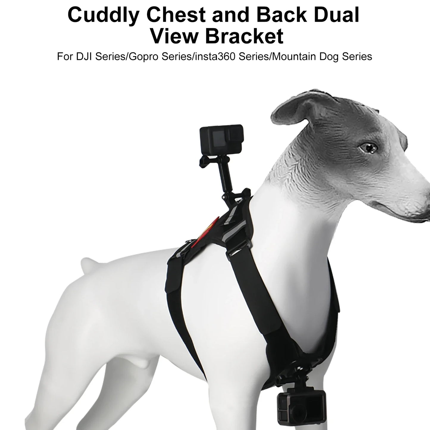 Sheingka Adjustable Sports Camera Chest Strap – Dog Harness Holder for GoPro Hero 4–12