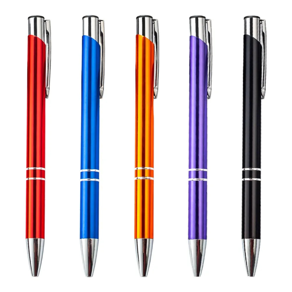 50PCS Custom Metal Ballpoint Pens — Personalized Engraved Logo Advertising Pen, Ideal Gift and Promotional Item