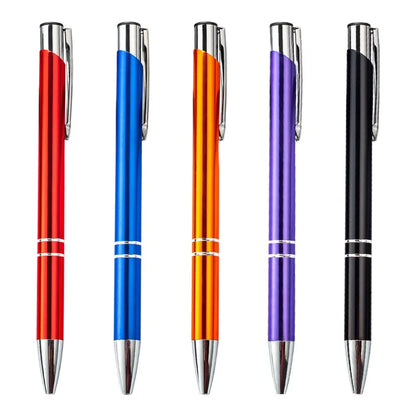 50PCS Custom Metal Ballpoint Pens — Personalized Engraved Logo Advertising Pen, Ideal Gift and Promotional Item