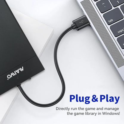 Portable 12TB External Gaming HDD – 390+ Retro Games for PS2, PS3, PS4, WiiU, MAME & Windows PC Playnite System