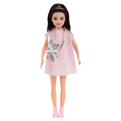 Kawaii 7-Inch Fashion Dolls for Little Girls – 23cm Female Figures for DIY Playhouse, Baby Toys & Gift