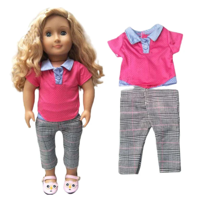 Baby Doll Bikini Outfit — Fits 43cm Born Bebe and 18-Inch American Dolls, Doll Clothes Set