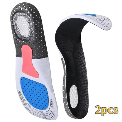 Orthopedic Insoles for Feet – Arch Support & Plantar Fasciitis Relief, Silicone Shock-Absorbing Running Cushion
