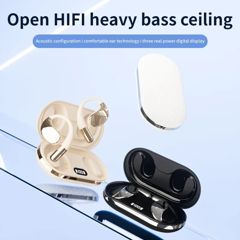 Wireless Bluetooth Translation Earbuds - Real-Time AI Translator Headphones with 140 Language Support for Travel & Business