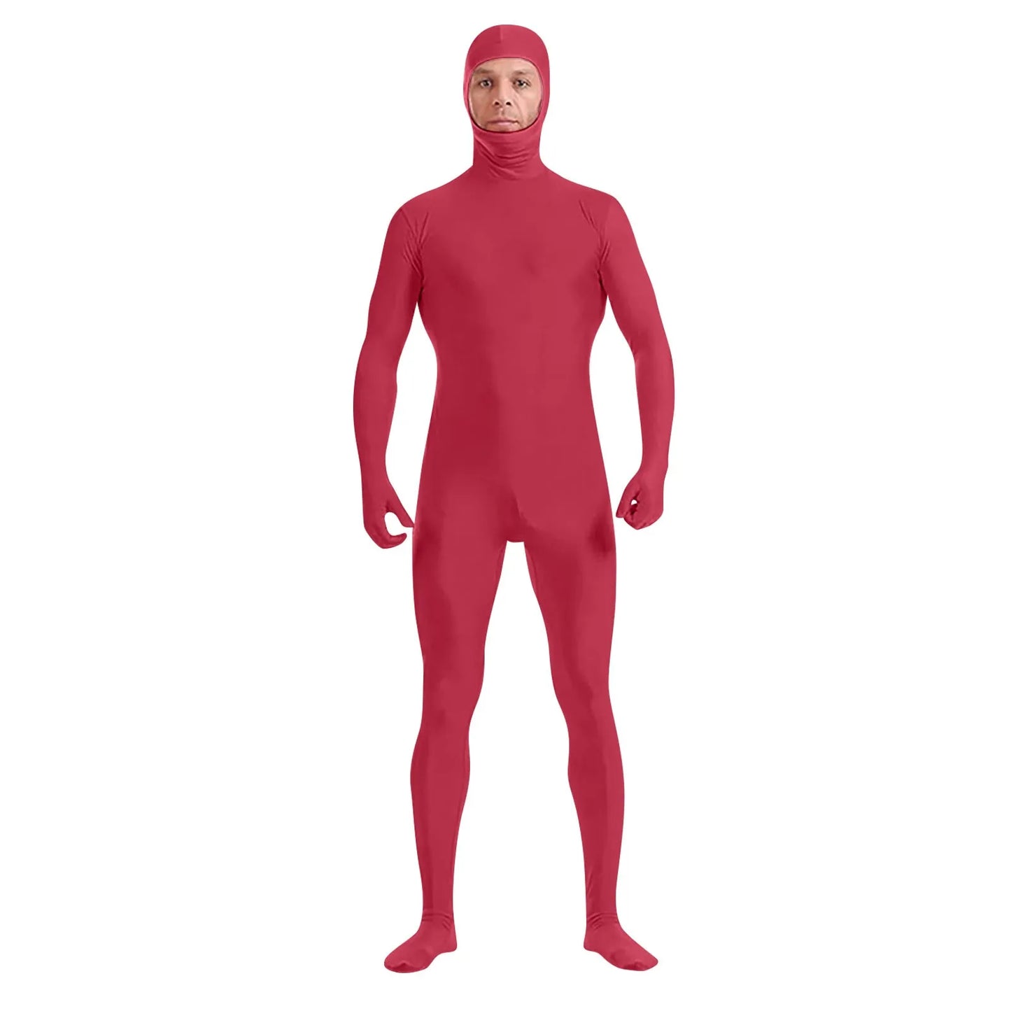 Full Body Zentai Suit for Men – Halloween Second Skin Tight Spandex Nylon Bodysuit Cosplay Costume
