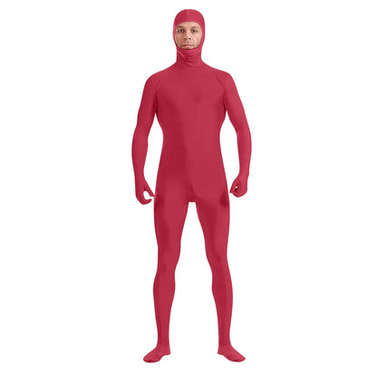 Full Body Zentai Suit for Men – Halloween Second Skin Tight Spandex Nylon Bodysuit Cosplay Costume