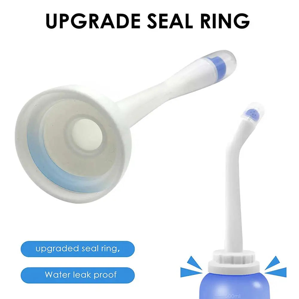 Portable 500ml Travel Bidet Spray : Handheld Cleansing Water Washer Bottle for Pregnant Women & Baby Care