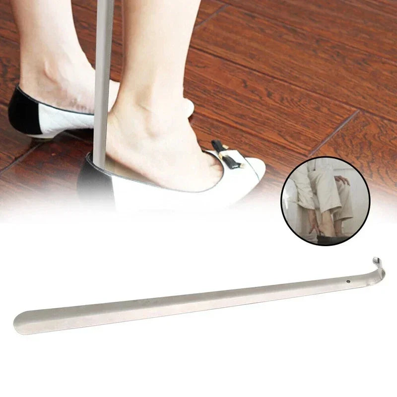 52cm Extra Long Stainless Steel Shoehorn – Silver Metal Shoe Remover and Lifter Aid Tool