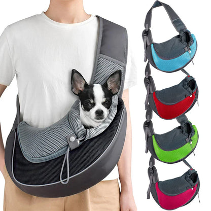 Pet Cat Dog Carrier Backpack – Travel Tote Shoulder Bag, Mesh Sling Carry Pack, Crossbody Pet Carrying Supplies