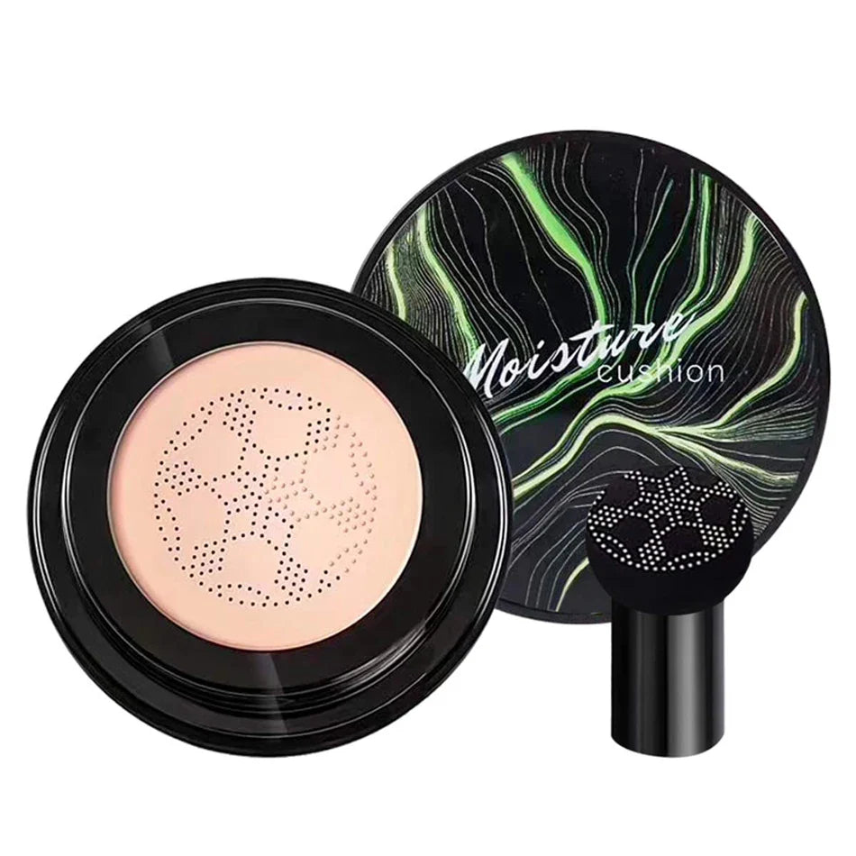 Mushroom Head Air Cushion CC Cream – Natural Moisturizing Foundation & Concealer for Oil-Control & Whitening – BB Cream Makeup Cosmetics