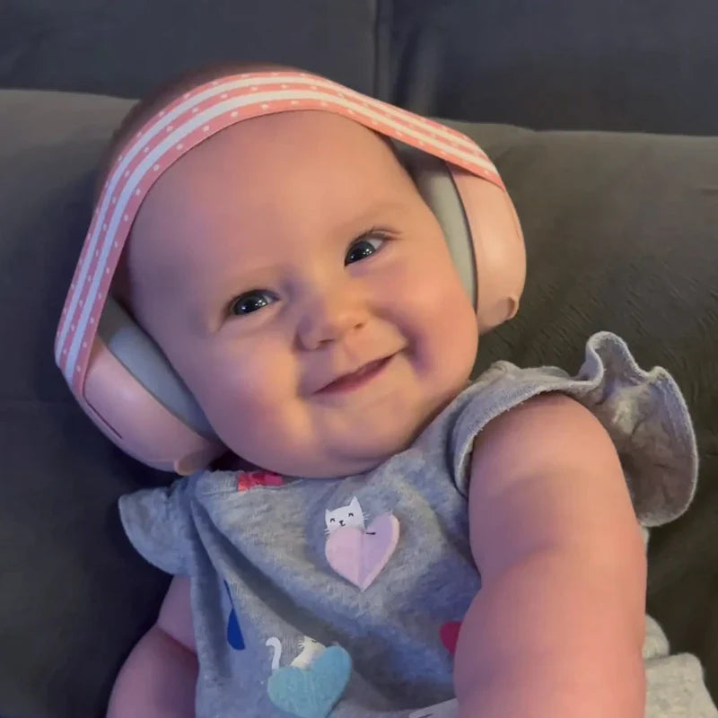 Baby Ear Protection Earmuffs – Elastic Noise Reduction Headphones for Toddlers, Protects Hearing & Improves Sleep
